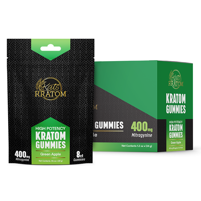Kats Kratom Gummie box Grn Apple